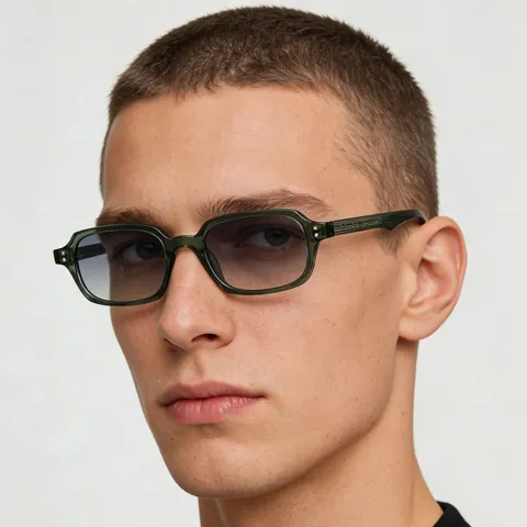 Mode Vierkante Zonnebril CP Montuur Met Metalen Kern UV400 Bescherming Gradiëntglazen High-End Europese Stijl Unisex Outdoor Brillen