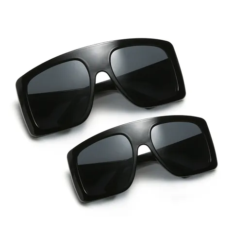 Oversized Square Frame Parent-Child Sunglasses Set For Women And Girls Fashion UV400 Protection Sunglasses Mother Daughter Matching Eyewear