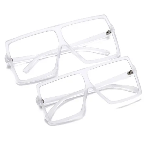 Gafas de Sol de Moda para Padres E Hijos Montura Cuadrada de Gran Tamaño Material de PC Protección UV400 para Mujeres Y Niños Viajes al Aire Libre