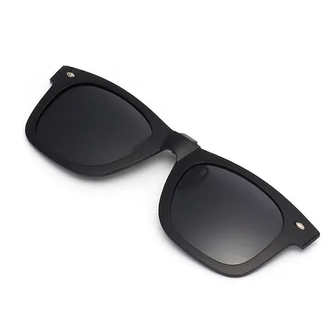 Polarized Sunglasses Clip On Flip Up TR90 Frame TAC Lens UV400 Square Lens For Men Women Driving Fishing Accessories