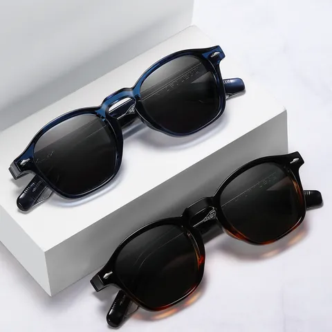 Retro Square Round Polarized Sunglasses For Men Women UV400 Protection PC CP Frame TAC Lens Fashion Western Sun Glasses