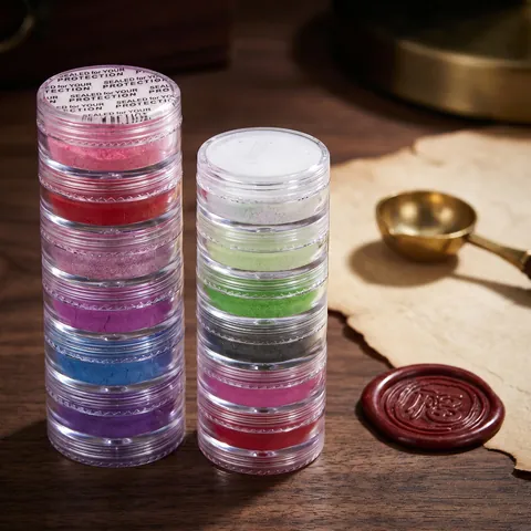 Metallic Pigment Powder For Wax Seal Stamp DIY Pearlescent Glitter Powder For Scrapbooking Envelope Wedding Invitation Decoration Craft Supplies