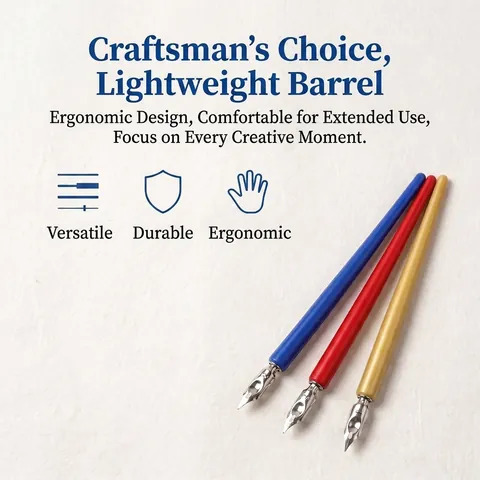 Professional Wood Dip Pen Set For Manga Drawing Comic Lining Artistic Calligraphy With Multiple Stainless Steel Nibs Lacquered Wooden Handle Dip Pen Stationery
