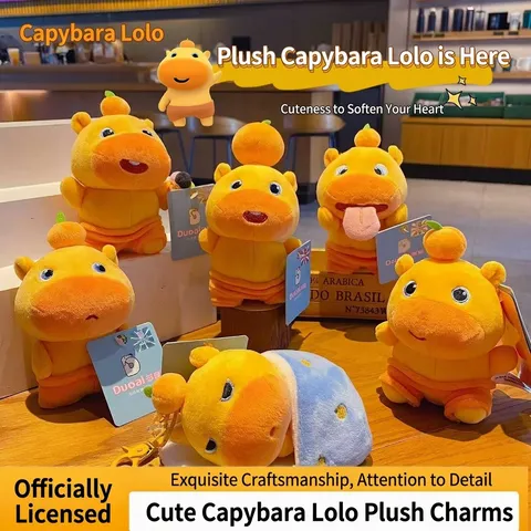 Offizielles Duoai Capybara Lululu Plüschtier Süße Capybara Kuscheltier Puppe Weiche Tasche Anhänger Geschenk Für Kinder Damen Capybalu