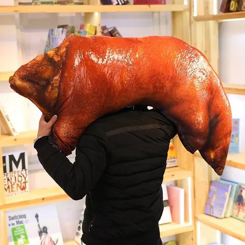 Realistic Pig Trotter Chicken Leg Plush Pillow Funny Food Simulation Cushion Soft Stuffed Toy Home Decor Gift For Valentine's Day Birthday