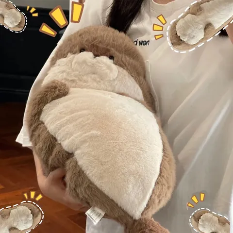 Juguete de Peluche de Foca y Nutria Marina Súper Suave Animal de Peluche Almohada para Abrazar Regalo de Cumpleaños para Niños Muñeca