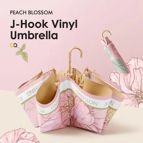 Women Floral Print UV Protection Foldable Parasol Lightweight Portable Sun Umbrella For Rainy And Sunny Days Outdoor Travel