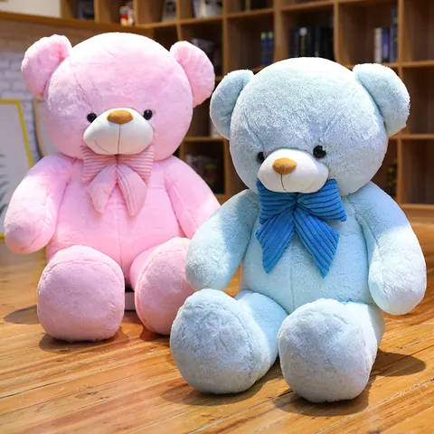 Riesen Teddybär Plüschtier Groß Weich Kuscheltier Bär Puppe Mit Schleife Für Valentinstag Geburtstag Geschenk Haus Deko