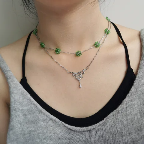 Titanstahl Strass V-Förmig U-Förmig Herz Stern Anhänger Halskette Minimalistisch Süß Koreanischer Stil Schlüsselbein Kette Schmuck Für Damen