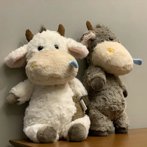 Creative Working Cow Horse Plush Doll Stuffed Animal Toy Humorous Cow Doll Soft Plush Bag Pendant For Kids Office Worker Gift