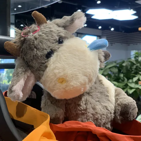 Creative Working Cow Horse Plush Doll Stuffed Animal Toy Humorous Cow Doll Soft Plush Bag Pendant For Kids Office Worker Gift