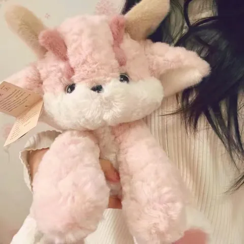 Simpatico Drago Rosa Giocattolo di Peluche Morbido Peluche Lungo Pipi Drago Cuscino Animale di Peluche Regalo per Bambini Arredamento