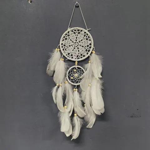 Atrapasueños Bohemio de Hierro Algodón Pluma Decoración Colgante de Pared Encaje Borla Luna Para Dormitorio Sala de Estar Hogar