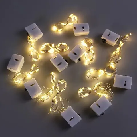 LED Copper Wire String Lights Warm White Multicolor Fairy Lights For Birthday Cake Flower Gift Box Decor Flexible DIY Atmosphere Lighting For Party Wedding