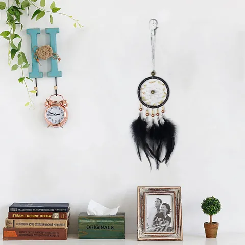 Handmade Iron Feather Dream Catcher Wall Hanging Decor For Bedroom Car Interior Ornament Modern Minimalist Dreamcatcher Gift