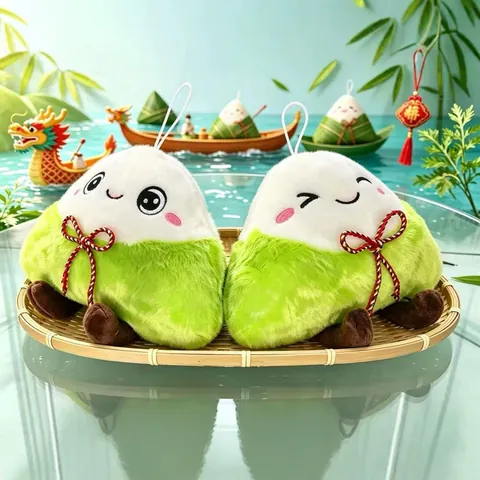 Cartoon Zongzi Plüsch Schlüsselanhänger Drachenbootfest Reisknödel Kuscheltier Tasche Anhänger Für Studenten Abschluss Geschenk
