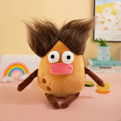 Funny Messy Hair Vegetable Plush Doll Ugly Cute Cartoon Corn Tomato Potato Stuffed Toy For Wedding Party Home Decor Gift