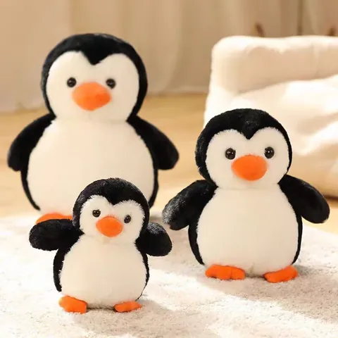 Juguete de Peluche de Pingüino de Simulación Realista Muñeco de Animal de Peluche Suave Almohada de Pingüino Emperador para Niños