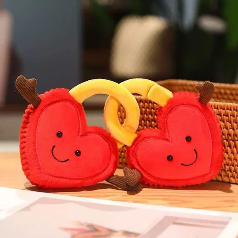 Creative Cute Heart Lock Plush Doll Soft Heart Shape Stuffed Toy For Children Girls Birthday Wedding Valentine's Day Gift