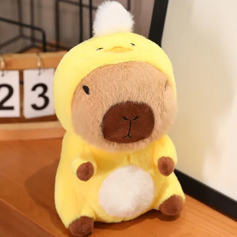 Cute Capybara Plush Toy Animal Costume Dressing Up Capybara Stuffed Doll Soft Cartoon Capybara For Birthday Gift Home Decor