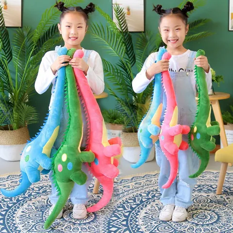Peluche Dinosauro a Collo Lungo Morbido Cartone Animato Brachiosauro Diplodoco Bambola Animale Imbottita Cuscino Dinosauro a Pois Per Bambini Ragazze Regalo