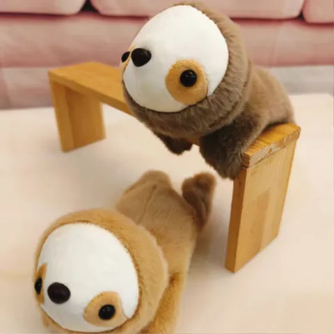 Cute Sloth Plush Slap Bracelet Animal Wristband Stuffed Toy Soft Plushie Gift For Kids Zoo Souvenir Slapband Decor