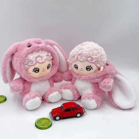 Simpatico Peluche Serie Naifu Orso Bambola Trasformabile Dinosauro Coniglio Lupo Animale di Peluche Morbido Regalo Compleanno Bambini