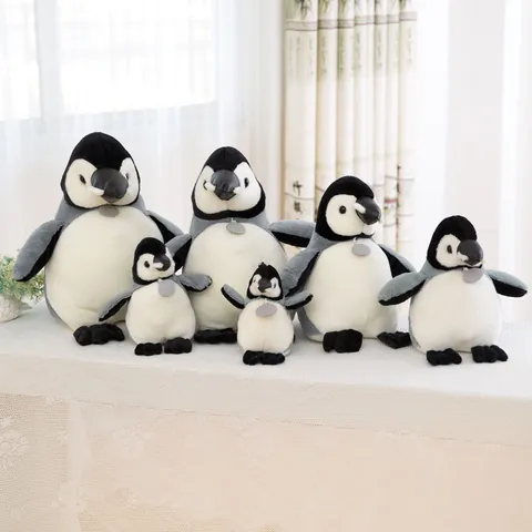 Realistic Penguin Plush Toy Soft Antarctic Penguin Stuffed Animal Doll For Kids Gift Polar Oceanarium Souvenir Home Decor
