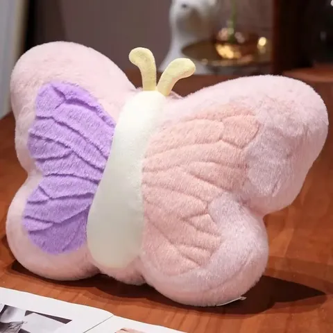 Série Rachel Oreiller en Peluche Papillon Doux Papillon Coloré Poupée Animale en Peluche Style Dopamine Coussin Cadeau Filles