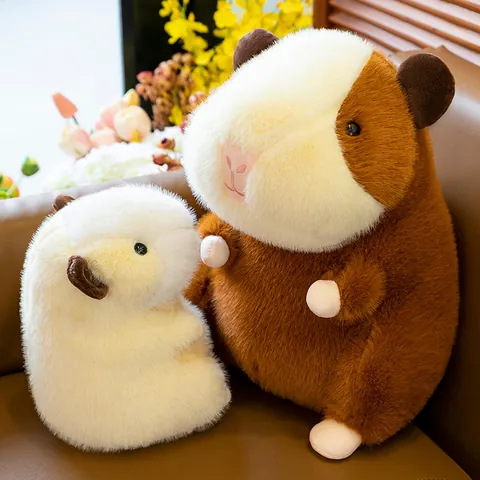 Soft Capybara Guinea Pig Plush Toy Stuffed Animal Cute Hugging Pillow Decorative Doll For Kids Women Birthday Daily Gift