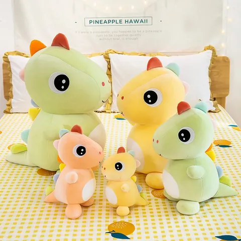 Colorato Cartone Animato Dinosauro Peluche Morbido Animale di Peluche Bambola Bambini Regalo Fidanzata Cuscino Sonno