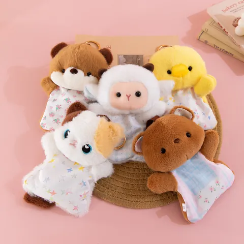 Cute Animal Beanbag Plush Toy Healing Stress Relief Squeeze Doll Sheep Calico Cat Otter Bear For Kids Gift Home Decor