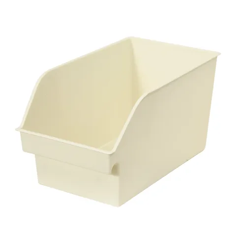 Boîte de Rangement Moderne en Plastique PP à Ouverture Inclinée Organisateur de Cuisine Polyvalent Panier de Bureau
