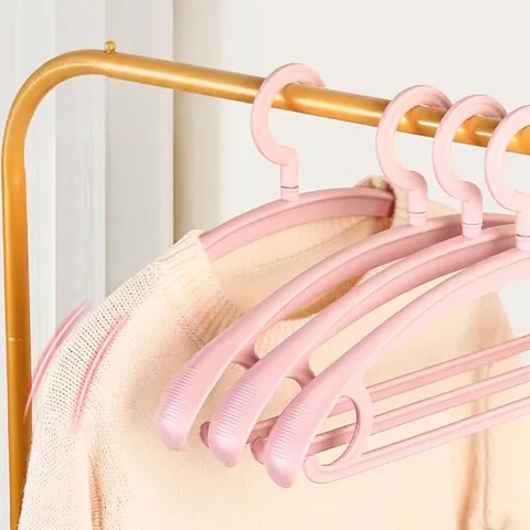 Zware Verdikte Kunststof Kleerhanger Brede Schouder Naadloos Antislip Droogrek 360 Graden Draaibare Haak Hangers