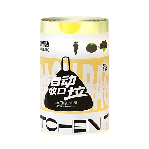 Thickened PE Drawstring Garbage Bags Large Portable Kitchen Waste Bags Strong Leak-Proof Disposable Household Cleaning Storage Bags