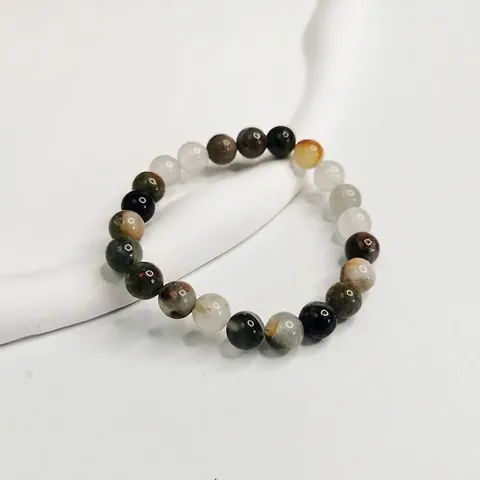 Naturstein Kristall Achat Perlenarmband Amethyst Tigerauge Elastisches Seil Minimalistischer Modeschmuck Geschenk Für Damen Herren