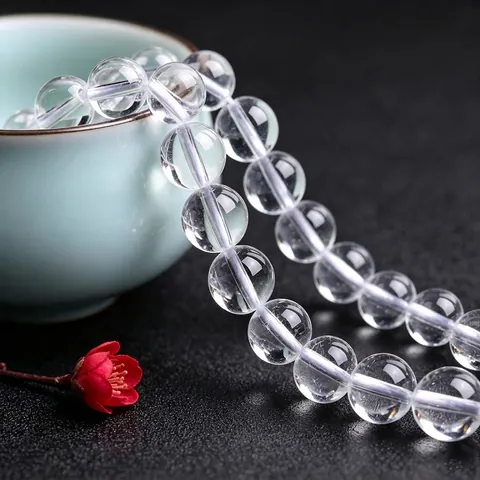 Natuurlijke Witte Kristal Ronde Losse Kralen Hoogwaardige Gepolijste Heldere Kwarts Edelsteen Kralen Voor DIY Sieraden Maken Armbanden Kettingen