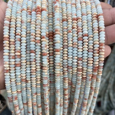 Natural Jade Stone Abacus Spacer Beads For DIY Jewelry Making Bracelet Necklace Accessories Polished Loose Beads Various Colors