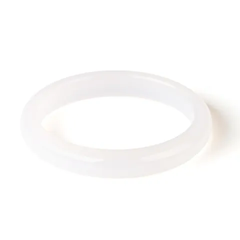 Natural White Agate Bangle Thin Round Stone Bracelet Elegant Lychee Jelly Chalcedony Hand Jewelry For Women Wedding Anniversary Gift