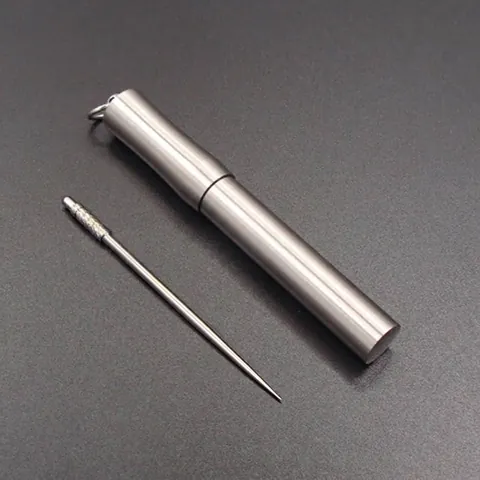 Portable Stainless Steel Toothpick Holder Mini Waterproof Storage Case Outdoor Travel Keychain Metal Toothpick Bucket Accessory