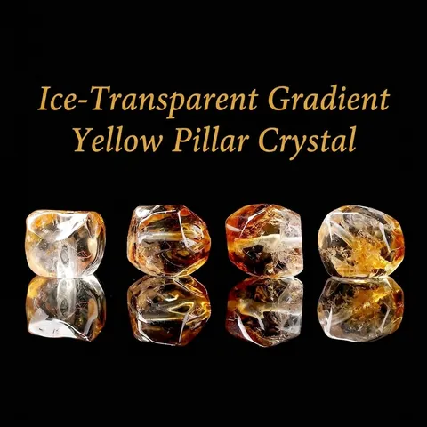 Brazilian Citrine Irregular Faceted Loose Beads High Transparent Yellow Tower Quartz Beads For DIY Jewelry Making Accessories