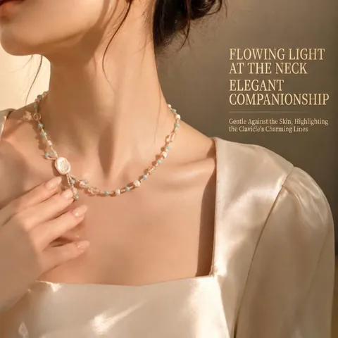 Natürliche Amazonit Süßwasserperlen Halskette Weißes Perlmutt Schmetterling Quaste Energiestein Handgefertigte Choker Schmuck Für Damen