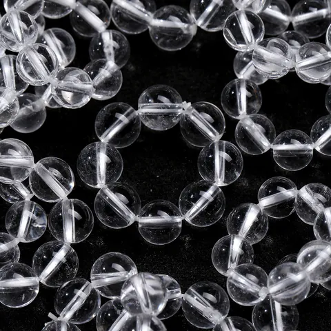 Natuurlijke Bergkristal Ring Kralen Ronde Gepolijste Kristallen Afstandhouder Ringen Voor DIY Sieraden Maken Accessoires Handgemaakte Losse Kralen