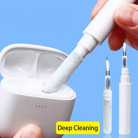 Multifunctional Bluetooth Earphone Cleaning Pen Kit Dust Removal Tool With Flocking Sponge Brush Metal Nib For Mobile Phone Case Port