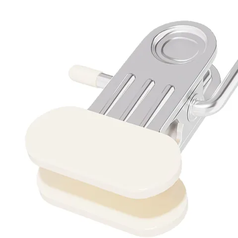5Pcs Portable Stainless Steel Travel Laundry Clips Multipurpose Drying Hooks For Socks Towels Pants Clothes Hanger Clips With Dipped Coating