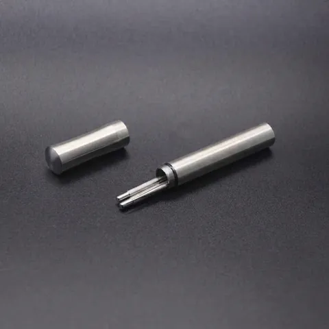 Portable Titanium Alloy Toothpick Holder Tube Keychain Waterproof Metal Toothpick Case Storage Jar For Travel Outdoor Daily Use