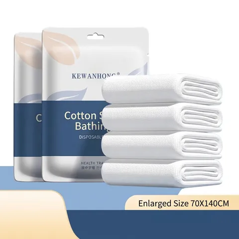 Disposable Travel Bath Towel Compressed Towels Plant Fiber Extra Large Thickened Individually Wrapped For Hotel Camping Home