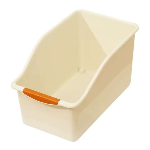 Pull-Out Kitchen Organizer Box With Rollers And Handle Minimalist Plastic Cabinet Storage Bin For Snacks Pot Seasoning Bottle