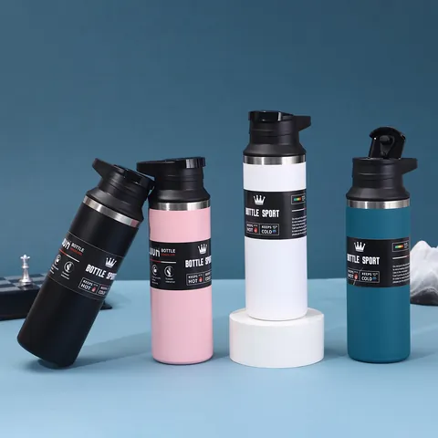 304 Stainless Steel Insulated Sports Water Bottle Large Capacity Portable Vacuum Flask With Handle Leakproof Thermal Cup For Gym Travel Everyday