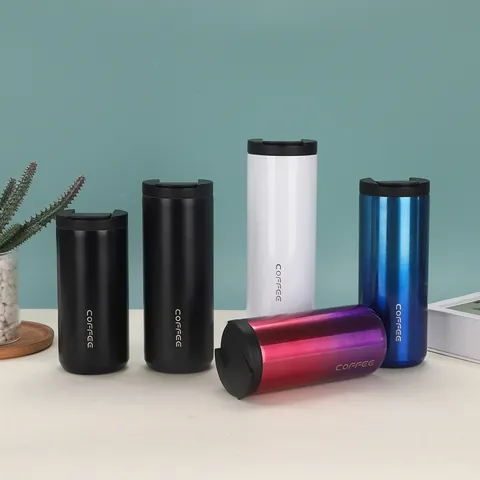 Insulated 304 Stainless Steel Coffee Mug Portable Vacuum Flask For Car Outdoor Office Travel Leak-proof Drinkware Cups